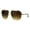 gold brown, variant on Mens Hip Hop Bling Oversize Futuristic Rapper Aviator Sunglasses Gold Black