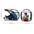 thumbnail image 4 of Greeniant Carreras profesionales de Motocross Casque hors route Casque Moto Capacete Moto Casco todoterreno de dibujos animados para niños Casco Ciclismo Weiße Krallen, 4 of 6