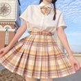 thumbnail image 3 of Skirt Skin-friendly Comfortable Fit Color Matching Women Short JK Skirt for Parties, 3 of 8