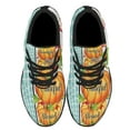 thumbnail image 2 of Fall Autumn Thanksgiving Pumpkin Thankful Grateful Blessed Shoes Sneakers Black Size 5, 2 of 7