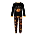thumbnail image 4 of Family Matching Pajamas Halloween Party Soft Two Piece Sets Pjs Matching Sets Long Sleeve Funny Novelty Pumpkin Trendy Holiday Family Pajamas Nightwear Men XXL, 4 of 4