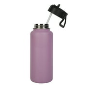 Ozark Trail 32 oz Stainless Steel Insulated Flip-Straw Water Bottle, Lilac