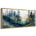 thumbnail image 2 of IDEA4WALL Extra Large Framed Canvas Print Wall Art Mystical Forest Path Antique Retro Fine Art Watercolor Nature Botanical Landscape Wall Decor Oversized Artwork Relax/Calm for Rooms - 60"x30", 2 of 5