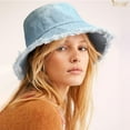 thumbnail image 3 of JASGOOD Denim Bucket Hat for Women Men Large Summer Cap Outdoor Sun Hat for Fishing Hiking Beach Sports, 3 of 9