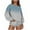 Light Blue, variant on Women's Gradient Color Sweatshirts Crew Neck Oversized Tops Long Sleeve Casual Sweatshirt Quilted Fashion Outerwear (S, Blue)