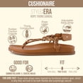 thumbnail image 2 of Cushionaire Era Rope Thong Strappy Sandals for Women, Flat Minimalist Sandals Women Footwear with Adjustable Ankle Support, 2 of 16
