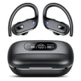 thumbnail image 1 of Audífonos Inalámbricos Bluetooth Deportivos, Auricular Bluetooth 5.3 Estéreo 3D HiFi sobre la Oreja, Ganchos para las Orejas de 80 Horas con Micrófono con Cancelación de Ruido, Auriculares Impermeabl, 1 of 9
