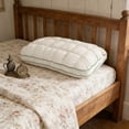 thumbnail image 1 of Insert d'Oreiller de Lit en Forme d'Ananas, Fibre Compressée Type Duvet à Haute Résilience, Polyester, 74 x 48 cm, Blanc, Lot de 1, 1 of 6