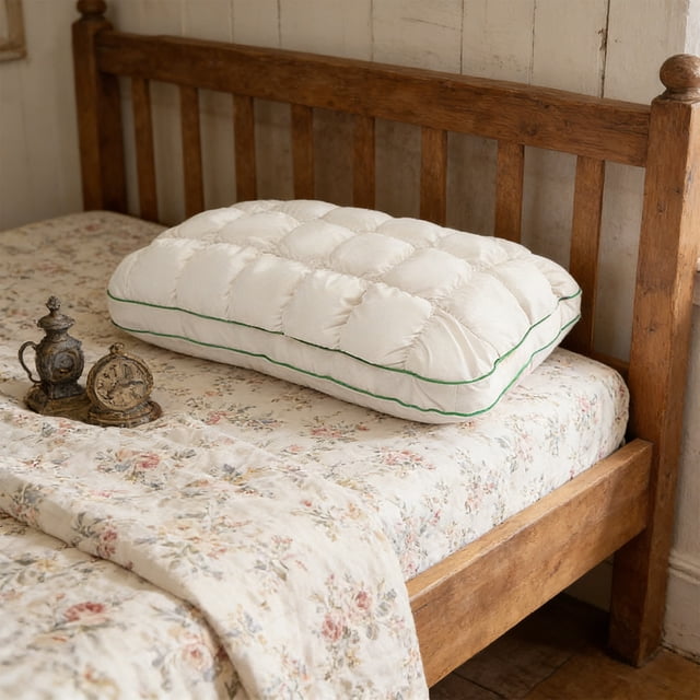 Insert d'Oreiller de Lit en Forme d'Ananas, Fibre Compressée Type Duvet à Haute Résilience, Polyester, 74 x 48 cm, Blanc, Lot de 1