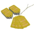 thumbnail image 3 of Inkdotpot Rose Gold Foil Paper Hang Tags Good Bye Tension Hello Pension Retirement Favor Tags 50 Pieces, 3 of 6