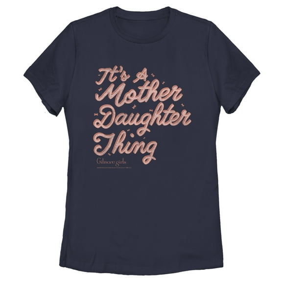 Women's Gilmore Girls It’s a Mother Daughter Thing  Graphic Tee Navy Blue X Large