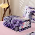 thumbnail image 6 of Manfei Romantic Floral Lady Zipper Twin Comforter Sets with Fitted Sheet and 2 Pillowcases,Gray Wolf Zipper Bedding Set,Pink Reversible,4pcs, 6 of 8