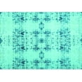 thumbnail image 1 of Ahgly Company Indoor Rectangle Solid Turquoise Blue Modern Area Rugs, 7' x 9', 1 of 4