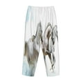 thumbnail image 5 of Fotbe Running White Horses Women's Pajama Pants,Sleepwear Pants,Pj Bottoms Drawstring And Pockets-Small, 5 of 9