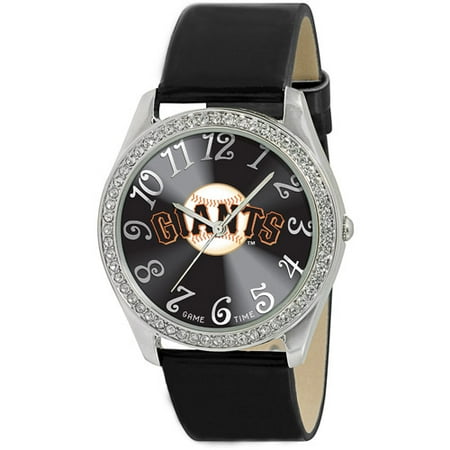 Game Time MLB Women's San Francisco Giants Glitz Watch, Silver