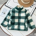 thumbnail image 5 of QQAMB Girls Boys Fleece Jacket Sherpa Fall Winter Full Zip Fuzzy Coat Outwear with Pockets, 5 of 8