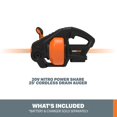 thumbnail image 4 of Worx Nitro WX891L.9 20V Power Share 25 ft. Cordless Drain Auger (Tool Only), 4 of 8