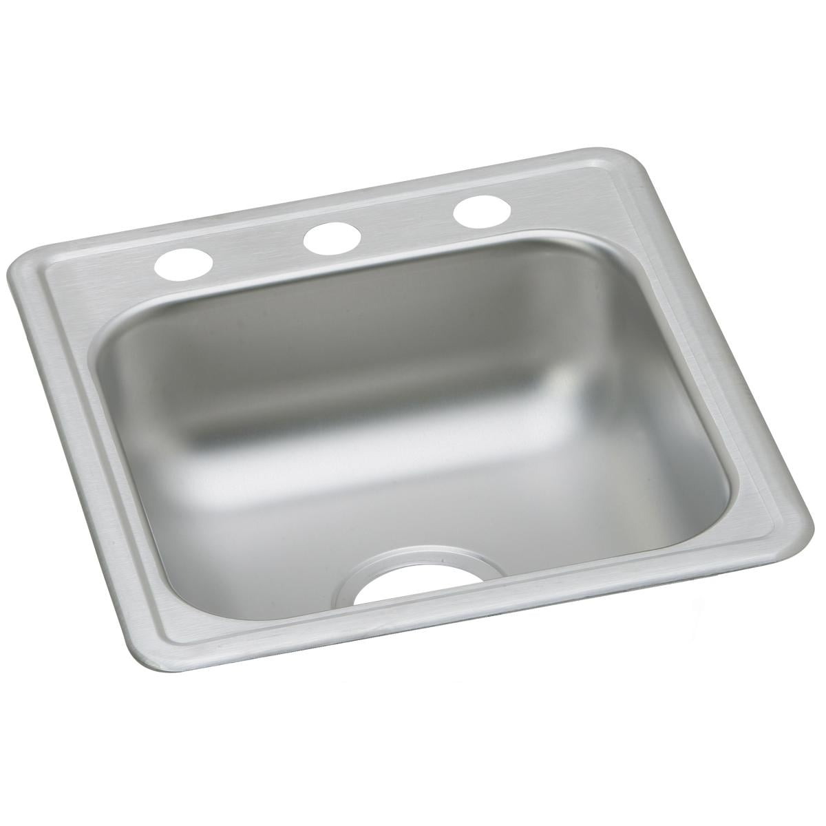 Equal Double Bowl Drop-in Sink Details about   Elkay Dayton Stainless Steel 25" x 19" x 6-5/16" 