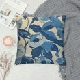 thumbnail image 2 of ONETECH Throw Pillow Covers Blue Loose Watercolor Dahlia Flowers Indigo Nature Bouquet Bunch Delicate Design Freehand Cushion Square Cases for Couch Home Decorations, 2 of 5