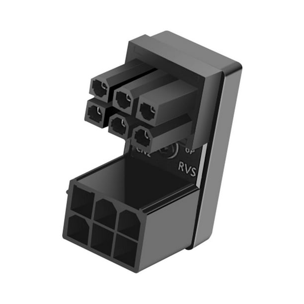 Adaptador Corriente ATX 6 Pines A 6 Pines 180 Grados para GPU Escritorio (B)
