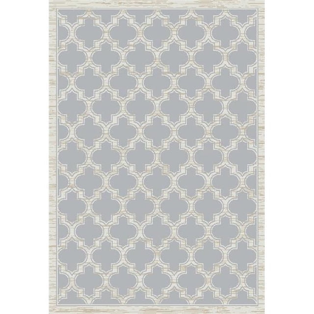 DynamicRugs YA242816910 2816 Yazd Collection 2 x 3.6 in.Traditional Rectangle Rug, Grey & Ivory
