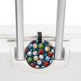 thumbnail image 3 of Baseball Set of 2pcs PU Leather Round Suitcase Tags with Privacy Cover and Name ID Tag - Ideal for Travel Luggage, Handbags, Backpacks, School Bags, 3 of 6
