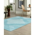 thumbnail image 4 of Unique Loom Kai Collection Area Rug - Warrior (4' 1" x 6' 1" Rectangle Light Blue/Ivory), 4 of 12