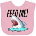 thumbnail image 3 of Inktastic Feed Me with Shark Head Boys or Girls Baby Bib, 3 of 4