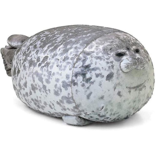 2023-gordito Blob Seal Pillow Cute Seal Peluche de juguete Animales de peluche-11.8inch-1 Hy