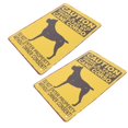 thumbnail image 4 of 2PCS Dog Warning Signs Vintage Decorative Signs Painting Metal Signs for Lawn, 4 of 10