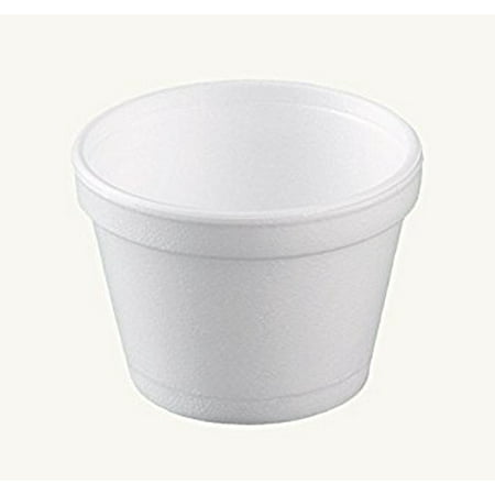 Dart 12SJ20, 12-Ounce Customizable White Foam Cold And Hot Food Container with Translucent Vented Lid, Dessert Ice-Cream Yogurt Cups, Deli Food Containers with Matching Covers (50)
