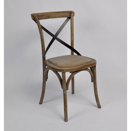 Gracie Oaks Malmberg Cross Back Upholstered Dining Chair Gracie Oaks Malmberg Cross Back Upholstered Dining Chair