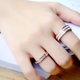 thumbnail image 5 of Anillo de eternidad de titanio de 0.157 in para mujer, circonita cúbica, aniversario, boda, compromiso, tamaño 5 – 8, 5 of 6