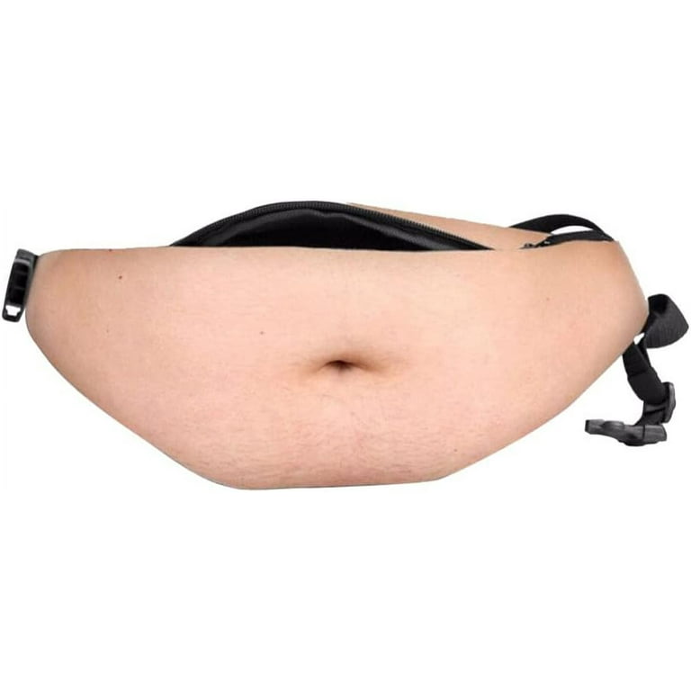 QAQ Belly Waist Bags Dad Bag Fanny Packs Unisex Fake Hairy Belly Waist Zipper Pack Bags Unisex Anti Secure Traveling Running Bag type 04 Walmart