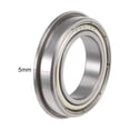 thumbnail image 3 of Unique Bargains F6803ZZ Flange Ball Bearing, 17x26x5mm Shielded Chrome Bearings 2pcs 15x24x5mm, 3 of 3