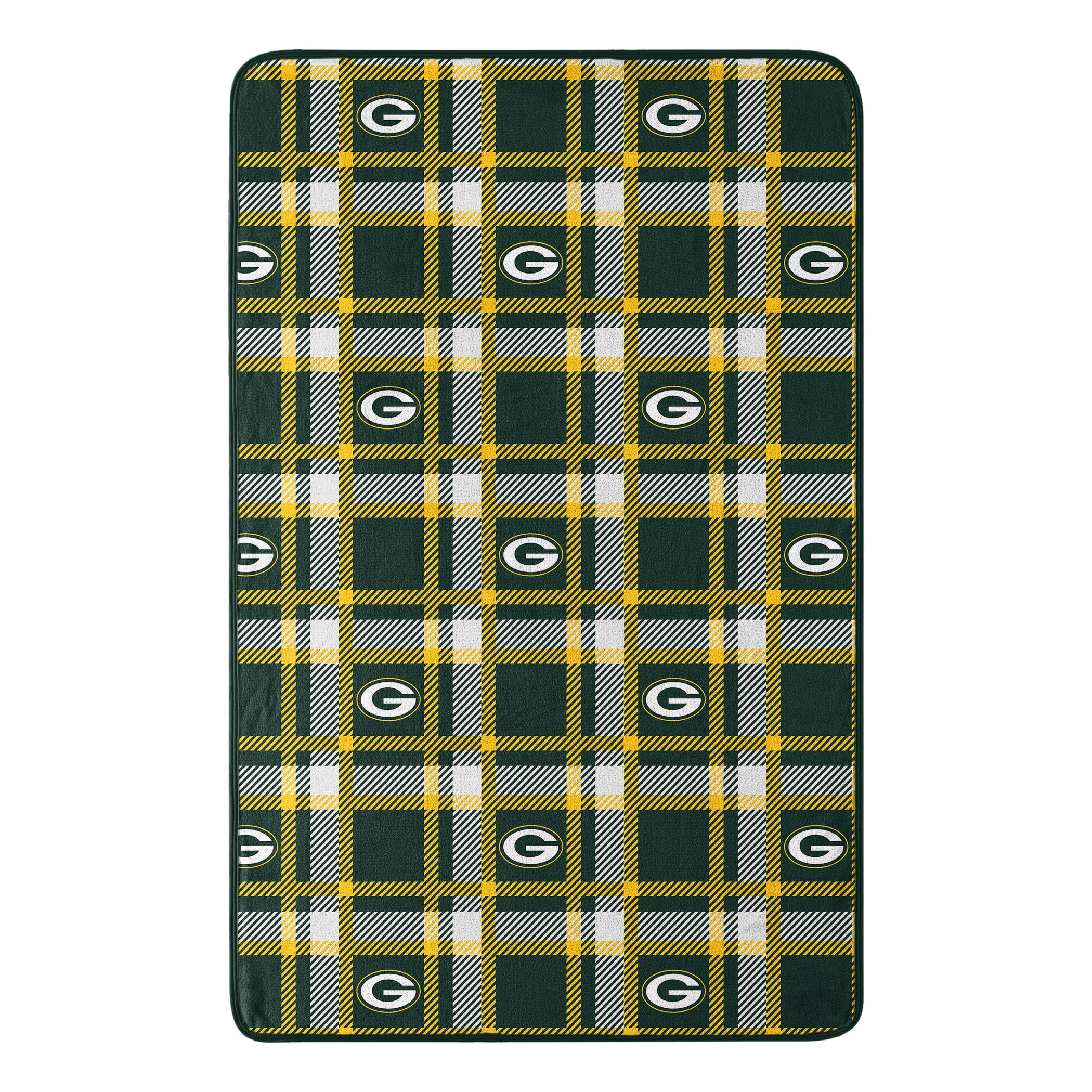 Green Bay Packers The Northwest Company 55'' x 85'' Plaid Repeat