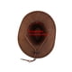 thumbnail image 3 of Sombrero de vaquero de estilo occidental con ala ancha y correa ajustable para el cuello unisex INSPIRE CHIC color café, 3 of 4