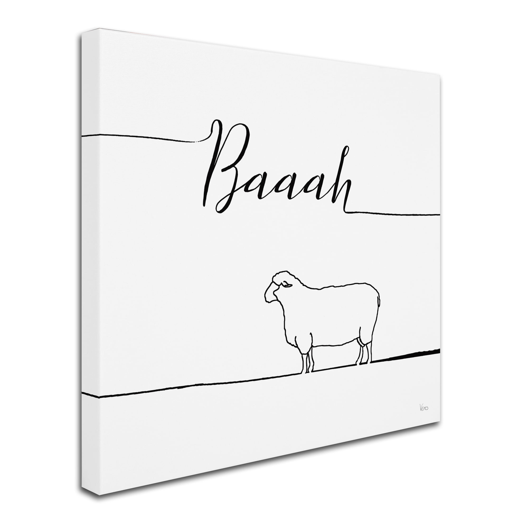 Trademark Fine Art 'Underlined Farm VI' Canvas Art by Veronique Charron