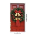 thumbnail image 2 of Christmas Door Cover, Merry Christmas Party Decoration Door Cover, Holiday Porch Sign Banner, Used for Christmas Indoor and Outdoor Decoration, Christmas Daily Necessities (35x71 inches), 2 of 5