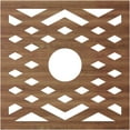 thumbnail image 4 of Ekena Millwork 16"OD x 4 1/8"ID x 3/8"T Chevron Wood Fretwork Pierced Ceiling Medallion, Walnut, 4 of 16