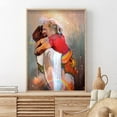thumbnail image 3 of HFDF The First Day Heaven Prts Girl Embracg & Huggg Jesus Wall Art Canvas Posters I Held Him Would Not Let Him Go Jesus Christ Poster Pictures First Day Heaven Prayer For Healg 8x10inch Framed, 3 of 6