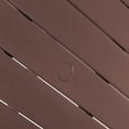 thumbnail image 3 of WestinTrends Malibu Kids Outdoor Patio Furniture HDPE 38" Wide Round Dining Table, Dark Brown, 3 of 15