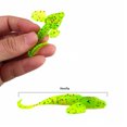 thumbnail image 3 of Soidarity 6 uds 10cm/5,5g señuelos de pesca cebo con forma de gusano realista aparejos de pesca para río y mar Pescar verde Soidarity DJ1065-03, 3 of 5