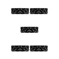 thumbnail image 3 of relayinert Car Stickers Featuring Triangles Graphics Sun Protection And Helper For Family brilliant black 5Set, 3 of 6
