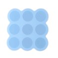 thumbnail image 1 of Caja de Complemento Alimenticio Zhivalor silicona azul 18,5 x 18,5 x 4,5 cm, 1 of 4