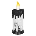 thumbnail image 4 of Velas LED parpadeantes sin llama para Halloween, velas de globo de nieve de Halloween, velas de globo de nieve de Halloween, vela LED espeluznante, lámpara de globo de nieve, máxima confiabilidad, 4 of 8
