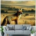 thumbnail image 4 of Orinice Fox Landscape Nature Tapestry Wall Hanging Unique Style Graphic Tapestries Home Wall Decor Art for Living Room Bedroom Apartment Farmhouse Dorm 50x40inch, 4 of 6