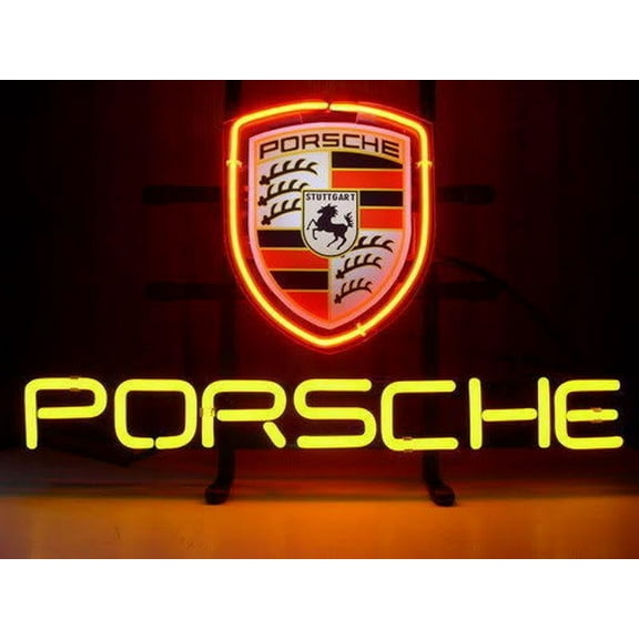 Queen Sense 17"x14" Porsches Neon Sign Man Cave Handmade Neon Light 117PORSCHEL