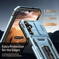 thumbnail image 5 of for Samsung Galaxy S22 Case with Upgraded Sliding Camera Lens Cover and Strong  Kickstand - -Grade Shockproof Protective Phone Case 6.1" for Men Women Girls - Light Blue, 5 of 12