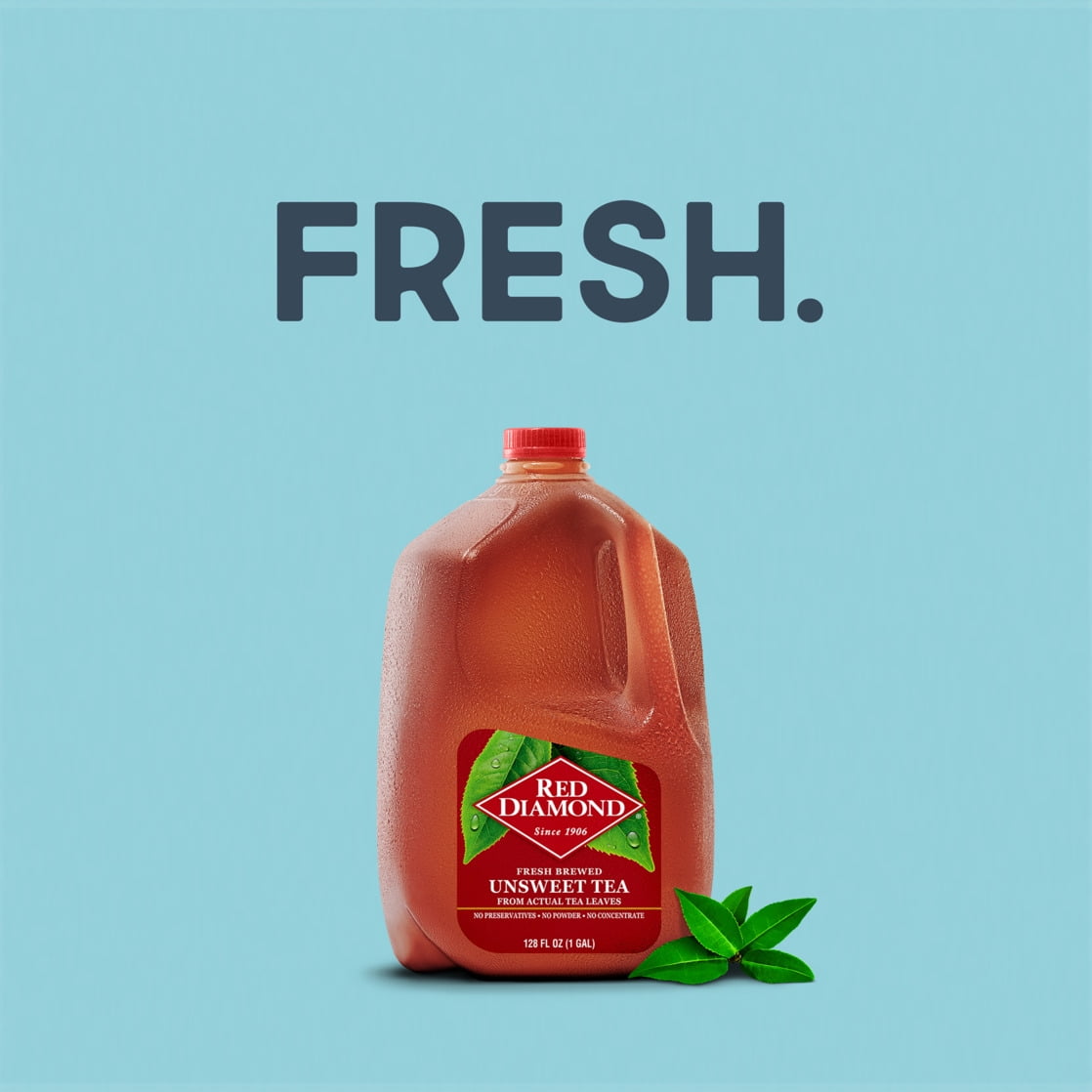Red Diamond Unsweetened Tea, Gallon, 128 Fl Oz